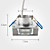  40LM Green Cube Cover LED Ceiling Light Bulb (1W, AC 85-265V)