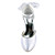  satin Stiletto Heel lukket tå pumper med rhinestone fest / aften sko (flere farver)