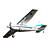  e-domodel 1,5 cessna185 2.4g 6ch rc avião edição de atualização (rtf)