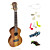 Yadars - (YC-AC13) High-Grade Solid Koa Concert Ukulele with Gig Bag/String/Picks/Capo