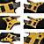  Derulo - Ambilight ledede indlagt FRET-markører elektrisk guitar med pose / rem / picks / kabel / whammy bar / batteri
