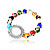  Forma Oval Quartzo Movimento com relógio bracelete de cristal