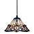  60W 1 - Light Tiffany Pendant Light with Glass Shade Lotus Pattern