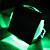 40LM Green Cube Cover LED Ceiling Light Bulb (1W, AC 85-265V)
