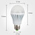  E27 7W 630LM 6000-6500K Natural White Light LED Ball Bulb (85-265V)