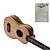  hanknn - ukulele soprano sólida abeto com bag / string / picaretas / Alça