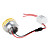  1W 90-100lm cristal verde de luz LED de techo Bombilla (85-265v)