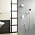  contemporanea cascata rubinetto doccia con soffione doccia + doccia a mano (montaggio a muro)