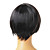  Capless Short High Quality Synthetic Black Curly Hair Wig