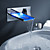  Sprinkle® - Farbwechsel LED Wasserfall Waschbecken Wasserhahn (Wandmontage)