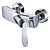  Contemporanea Chrome Wall Mount massiccio doccia rubinetto in ottone
