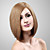  Capless 100% Human Hair Medium Long Brown Straight Wig