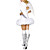  Sweet charmingirl Angel White Dress Halloween Costume(1Piece)