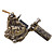  2 Carved Tattoo Machine Guns Kit Liner og Shader