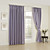  (Two Panels) Solid Lavender Classic Room Darkening Curtains