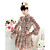  Floral Print Lace Dress(Slim Cut)