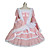  Flared mouw Roze Terylene V-vormige Lace Princess Lolita Dress