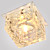  Crystal Semi Flush Mount with 1 Light in Cubic Shape
