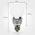  dimmable e27 3w 270-300lm 3000-3500k lumière blanche chaude a mené l'ampoule bille (220v)
