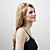  Capless Long Golden Blonde Silky Straight High Quality Synthetic Wig with Side Bang