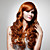  Capless Extra Long High Quality Synthetic Golden Brown Curly Hair Wigs 0988-J45 27-30