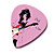  NNPICK - (PGS-3) Composite Plastic Standard Shape Guitar/Bass Picks/6-pack (Modern Girl-Design)