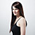  Capless Long Straight Brown Synthetic Wig Side Bang