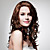  lace front lange hoogwaardig synthetisch donkerbruin krullend haar pruik