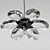  Ciondolo in cristallo di luce 20w forma floreale (base lampadina g4)