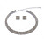  Shining Rhinestones Wedding Jewelry Set,Including Necklace,Tiara And Earrings
