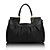 Women's Diamond Check Contrast Color Tote