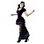  Sexy Retro Queen Black Dress Halloween Costume(2Pieces)