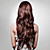  sin tapa extra larga de alta calidad natural sintético castaño mirada europea peluca de cabello tejido (0988-ns009)