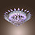  5 - Light Crystal Semi Flush Mount with Remote Control (G4 Bulb Base)