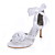  Satin Stiletto Heel Sandals With Satin Flower Wedding / Party Evening Shoes (More Colors Available)