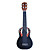  (Volver Arch) Estilo uva Boca Basswood Plastic Side Top & Soprano Ukulele Volver a Bolsa / Selecciones (Deep Blue)
