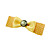  Handmade Yellow Satin 8.5cm Bow Sweet Lolita Headdress