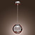  60W Pendant Light in Globe Metal Shape
