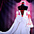  traje de cosplay inspirado por pandora hearts alice conejo blanco vestido de blanco