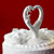  Starfish & Seashells Ceramic Heart Wedding Cake Topper