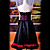  Cosplay Costume Inspired by Vocaloid 2 Megurine Luka Black Dress