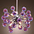  Lámpara Chandelier de Cristal con 6 Bombillas - BEVERLEY