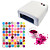  Hot Selling DIY Nail Art Drier Machine (36W) And 72 Colors Glitter Nail Art