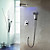  Messing LED Dusche Wasserhahn mit 10-Zoll Duschkopf + Handbrause