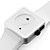  Paire de Montres Tendances, En Silicone - Blanche et Noire