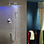  Messing LED Dusche Wasserhahn mit 10-Zoll Duschkopf + Handbrause