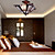 Tiffany Style Inverted Pyramid shaped Stained Glass Pendant Light with 2 Lights