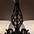 Iron Chandelier with 6 Lights in Antique Style - Upward