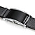  Coppia di eleganti orologi LED (rosso), cinturino in pelle PU - Bianco e Nero