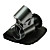  50X 12.8mm Microscope w/ 2-LED White + 1-LED Purple Light - Grey + Black